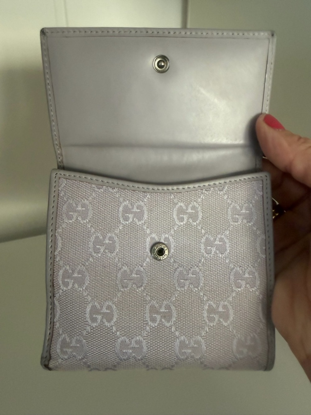 Gucci lilac GG Canvas Compact Fold Wallet Project - Picture 8 of 15